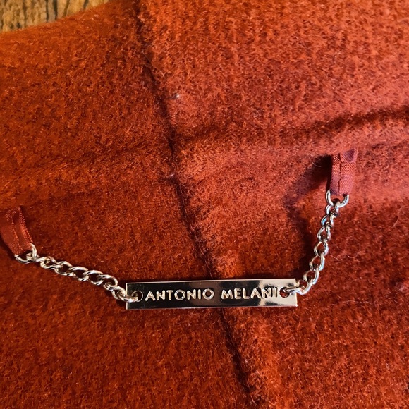 Antonio Melani women’s wool coat in burnt orange/rust - Picture 8 of 12